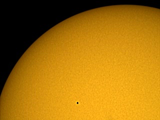 Mercury transits the Sun