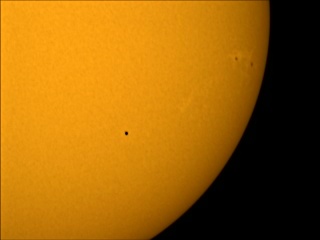 Mercury transits the Sun