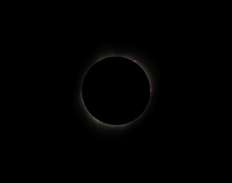 Solar Prominences During Eclipse