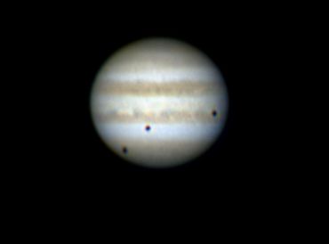 Jupiter before triple shadow transit