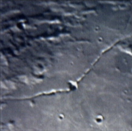 The moon - move cursor and hold it over surface features to identify them