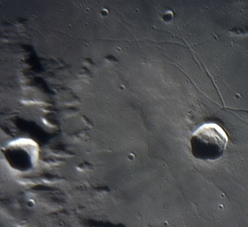 The moon - move cursor and hold it over surface features to identify them