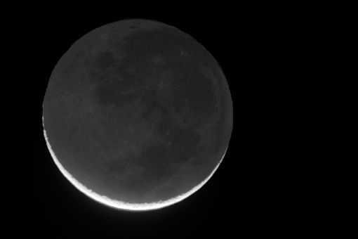 Earthshine on the Moon