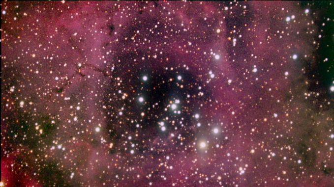 Open Cluster in Rosette Nebula