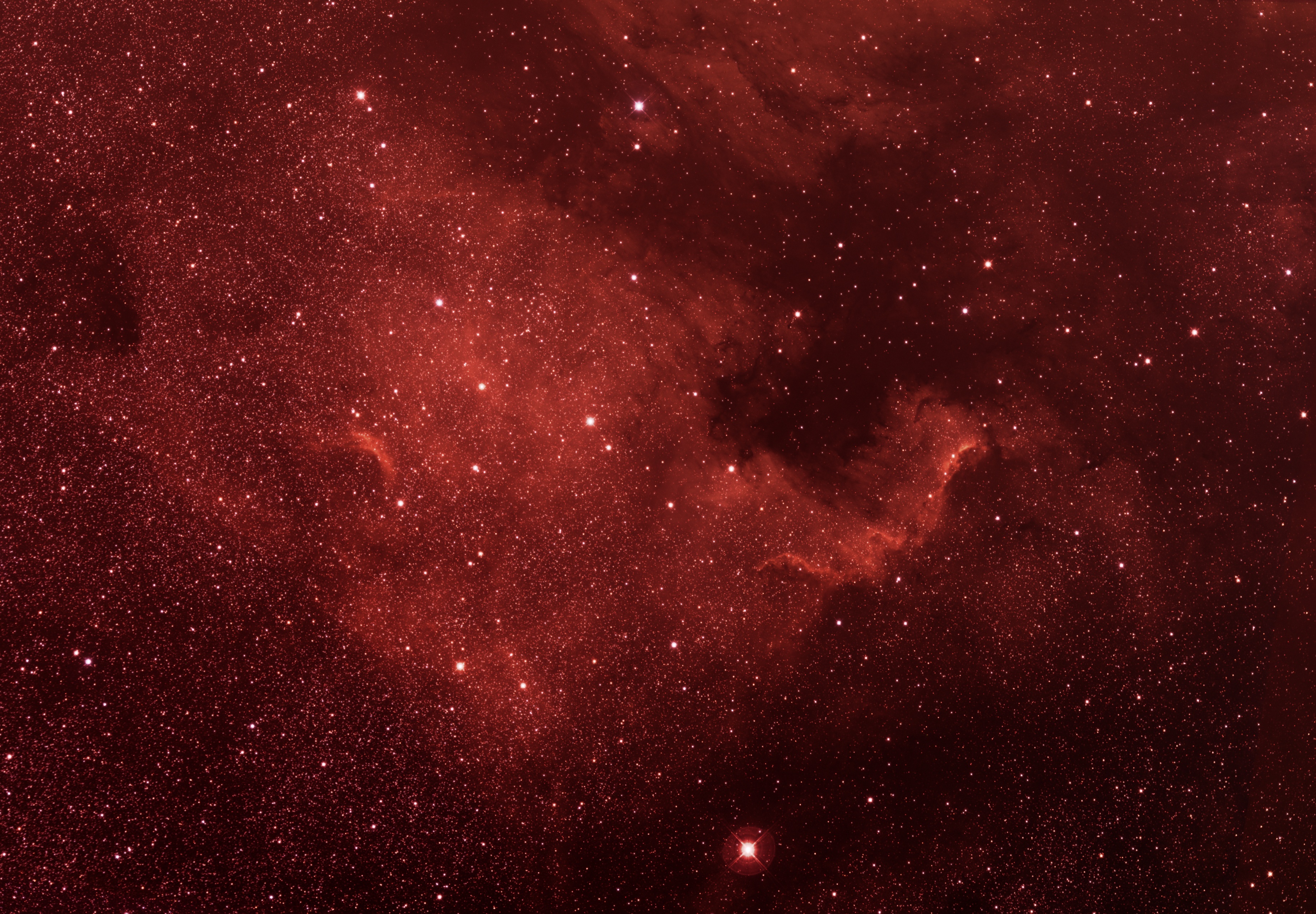 The North America Nebula - Click on this image to return to the smaller version of the image