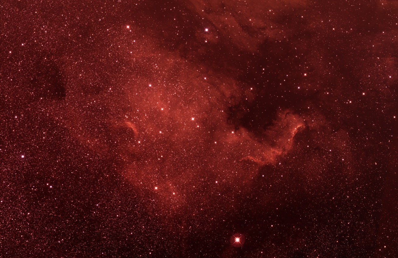 The North America Nebula - Click on this image for a full size version of the image