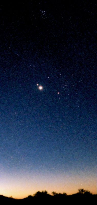 Venus and Saturn in the morning sky