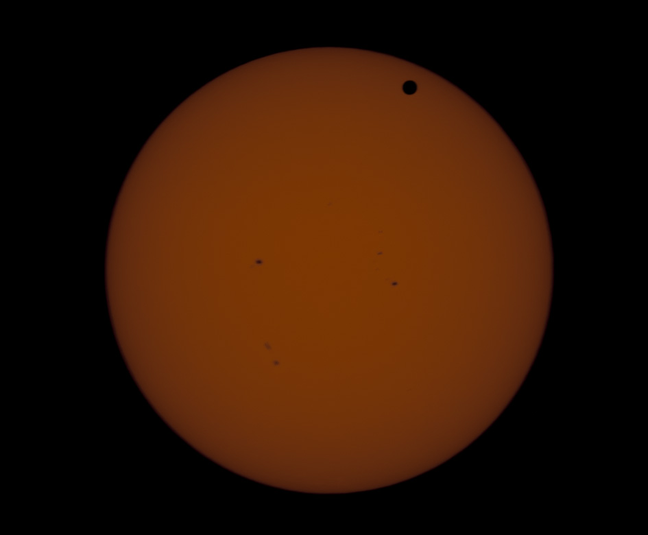 Venus in transit across the Sun - June 5, 2012